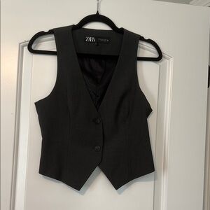 Zara Gray Tailored Vest